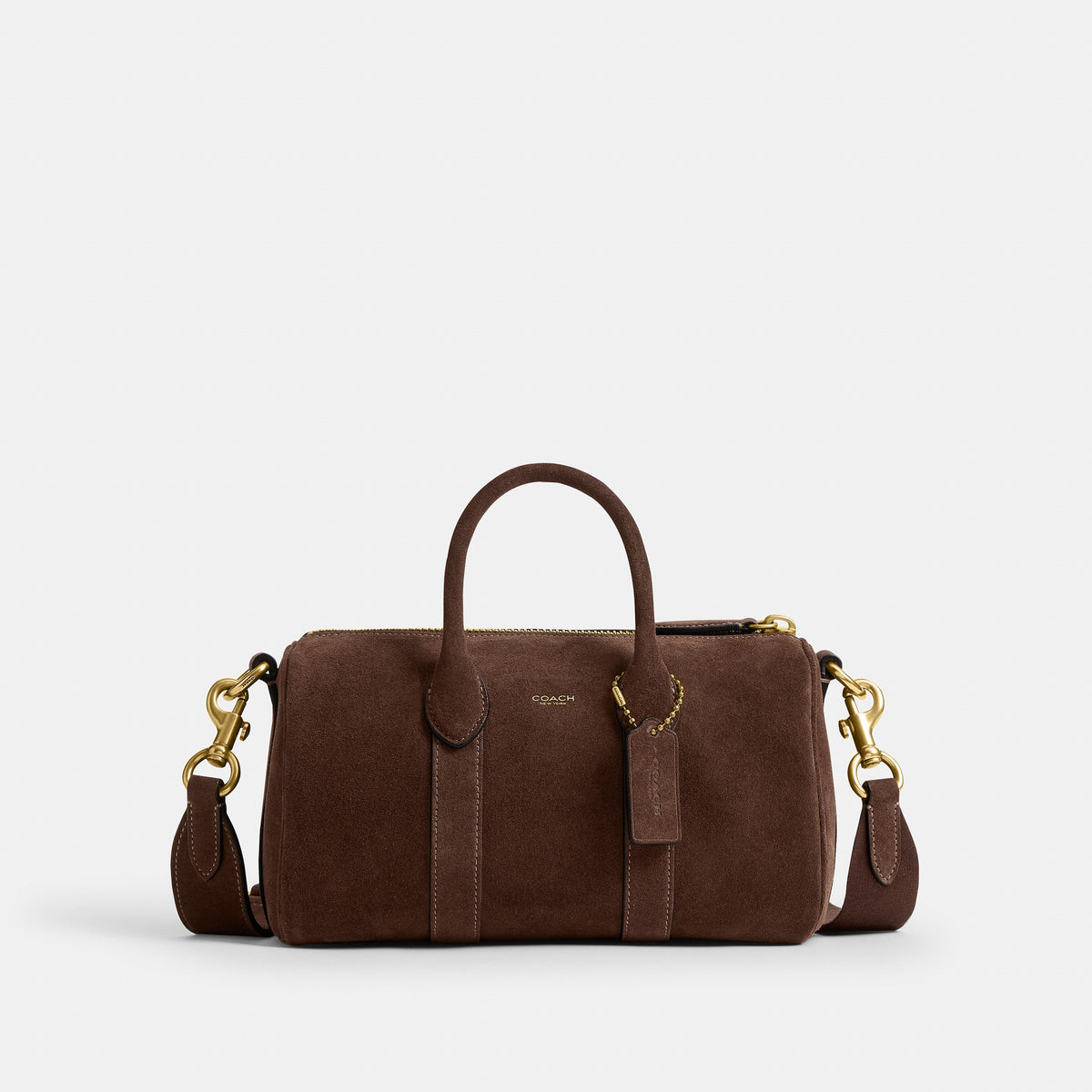 Coach Compass Bag 25 - Dark Chocolate Suede