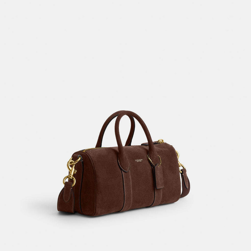 Coach Compass Bag 25 - Dark Chocolate Suede (2)