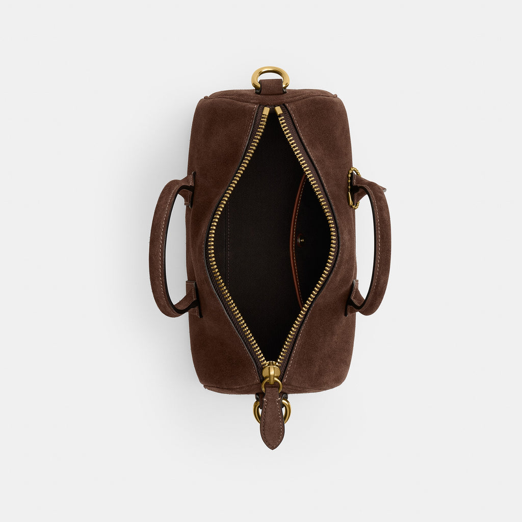 Coach Compass Bag 25 - Dark Chocolate Suede (3)