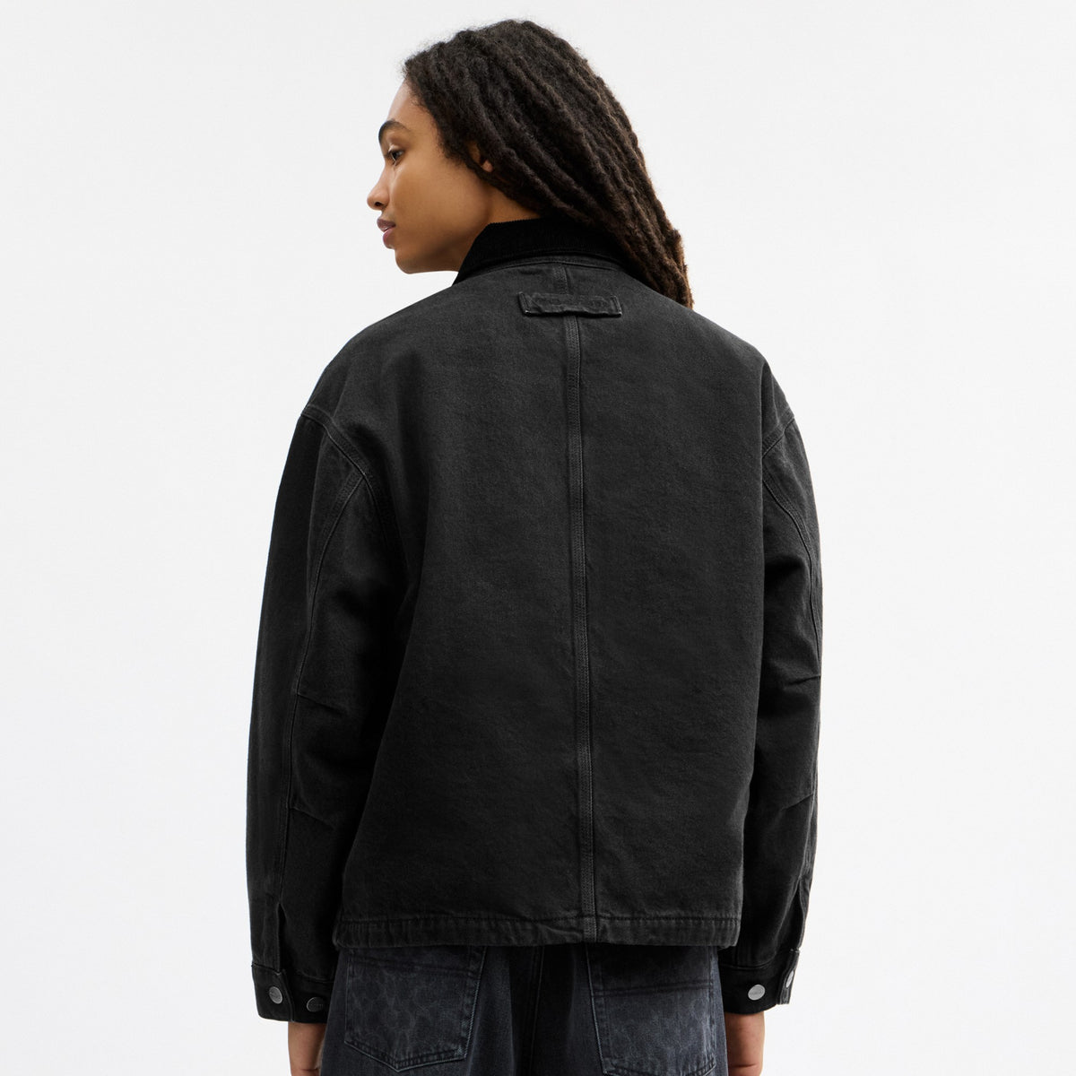 Coach Denim Chore Coat With Flannel Lining - Black Wash (Men's)