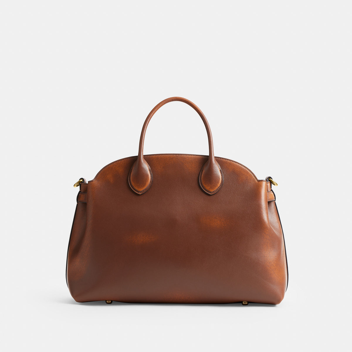 Coach Soft Empire Carryall Bag 40 In Loved Leather - Brass/Brown (6)