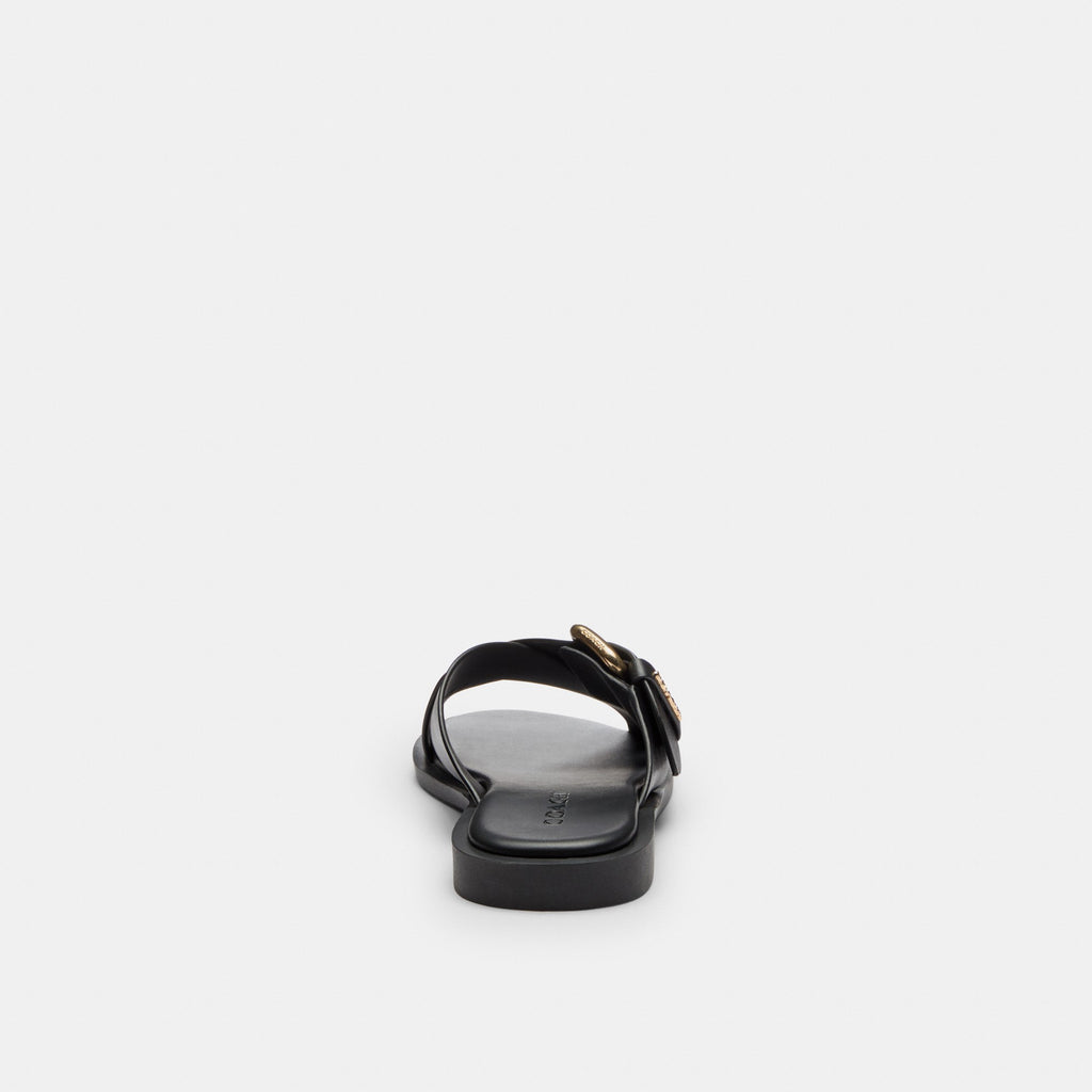 Coach Crisscross Buckle Sandal - Black (Women's)