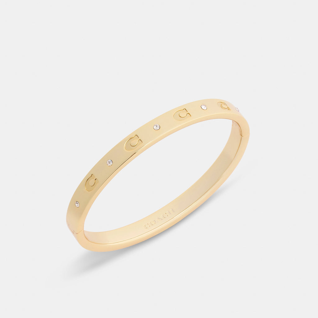Coach Repeated C Hinged Bangle - Gold (2)