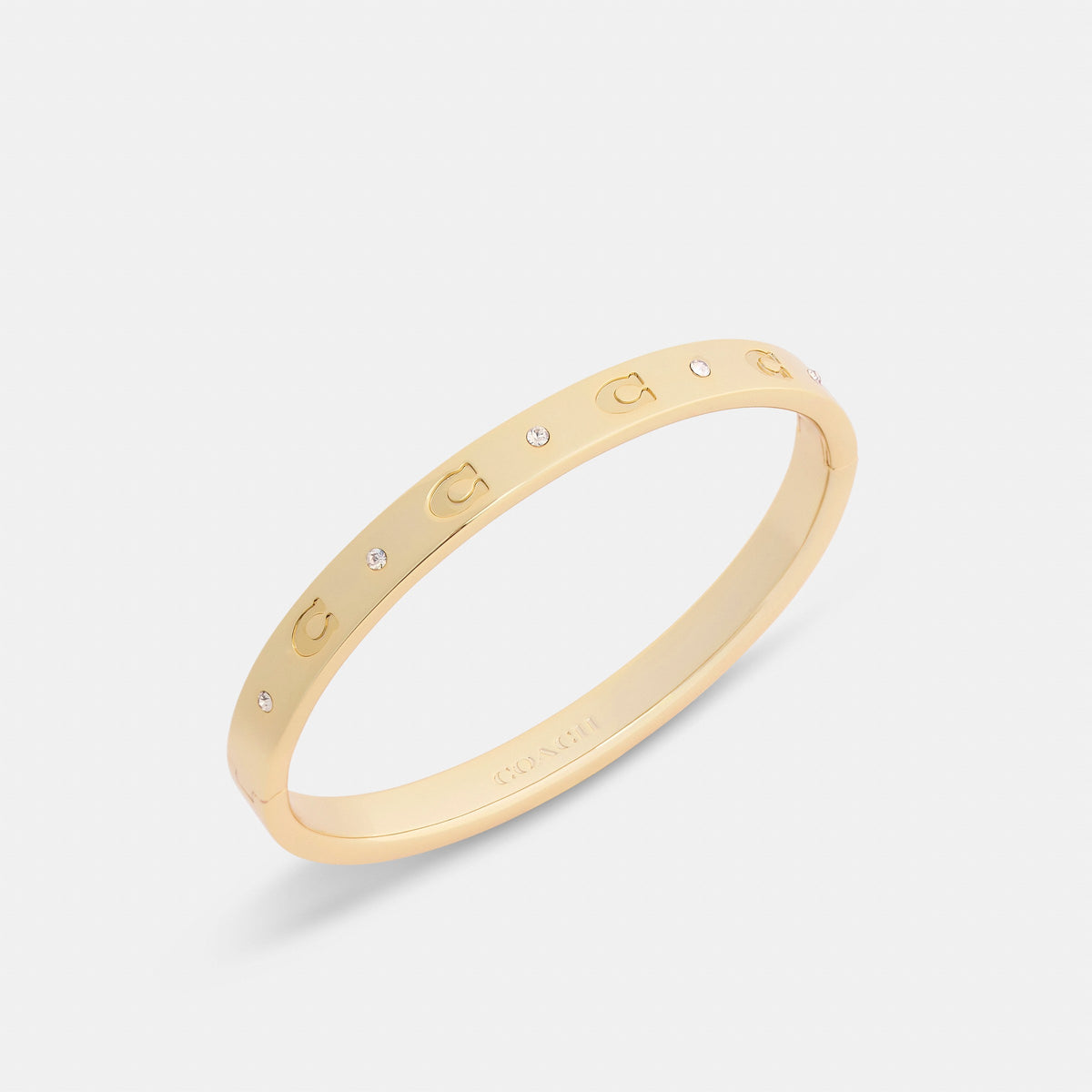 Coach Repeated C Hinged Bangle - Gold (2)