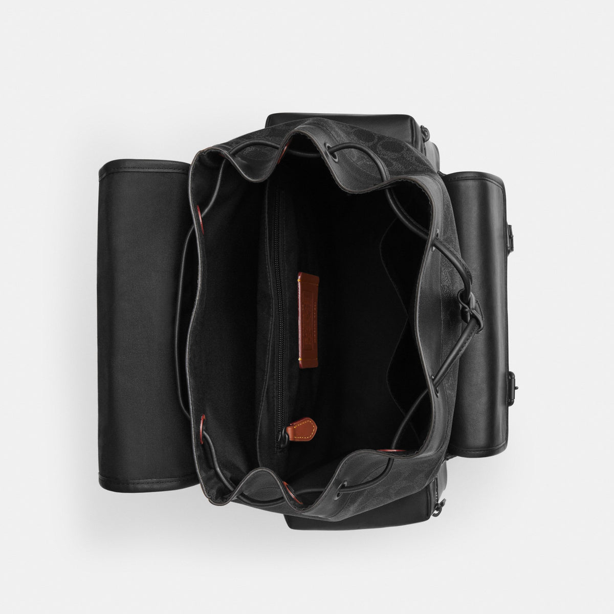 Coach Sprint Backpack In Signature Canvas - Matte Black/Black Signature