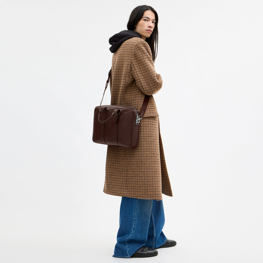 Coach Austin Brief - Silver/Maple