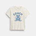 Coach Teddy Shrunken T-Shirt - Cream (Women's)