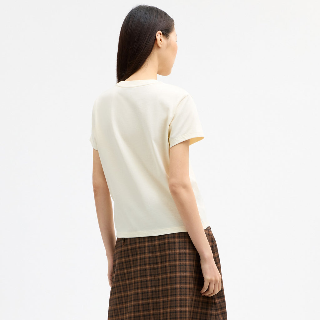 Coach Teddy Shrunken T-Shirt - Cream (Women's)