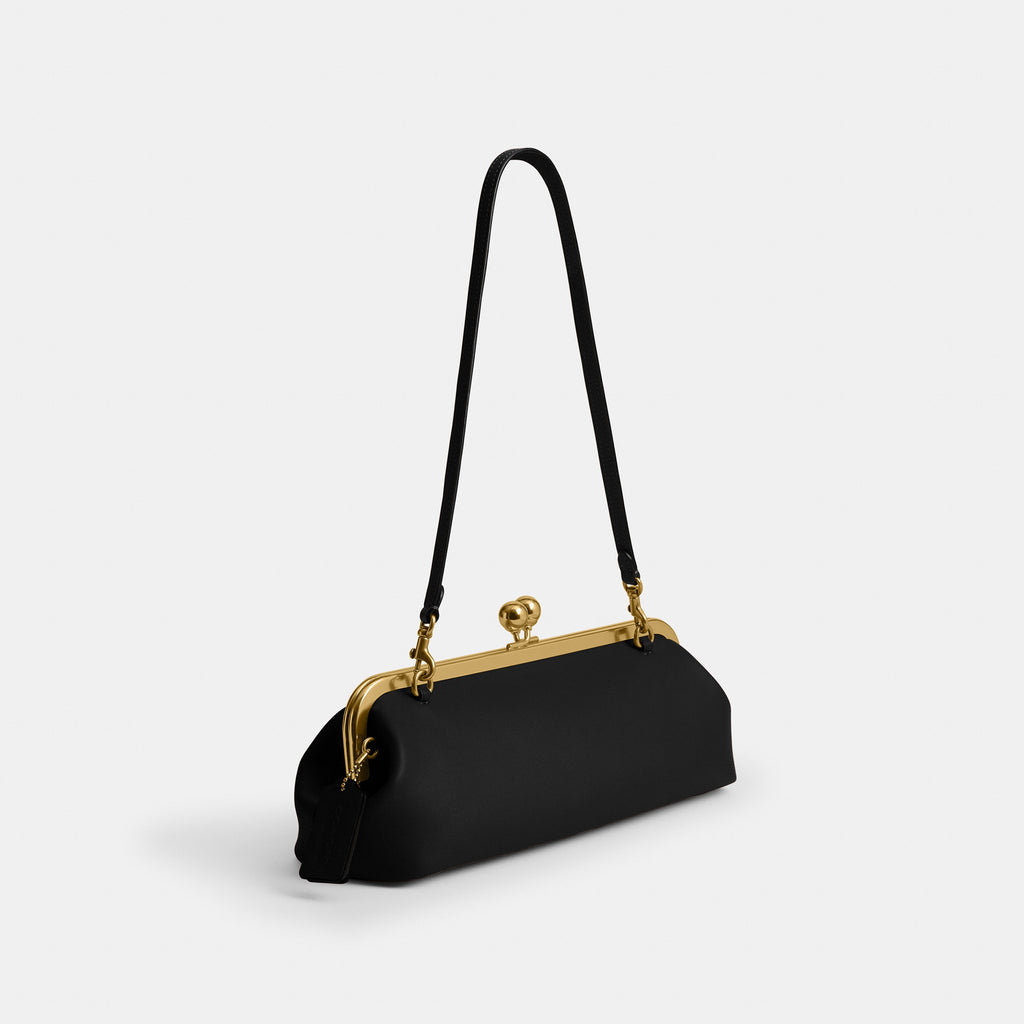 Coach Kisslock Frame Bag 30 - Brass/Black (2)
