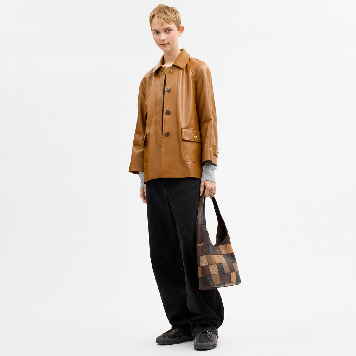 Coach Coachtopia Alter/Ego Brooklyn Shoulder Bag 28 - Tan Sig Multi (Women's)