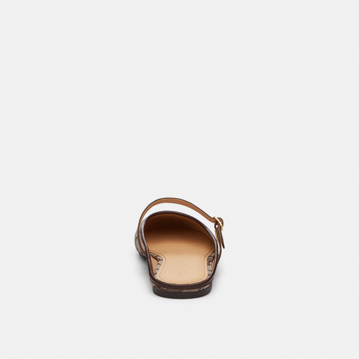 Coach Ballet Mule In Signature Jacquard - Oak/Maple (Women's)