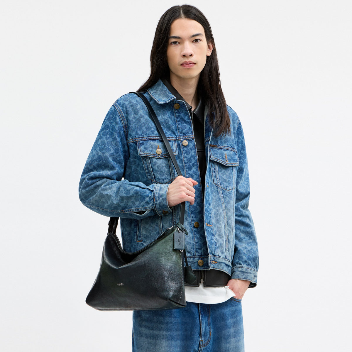 Coach Mott Messenger Bag 33 - Navy/Green