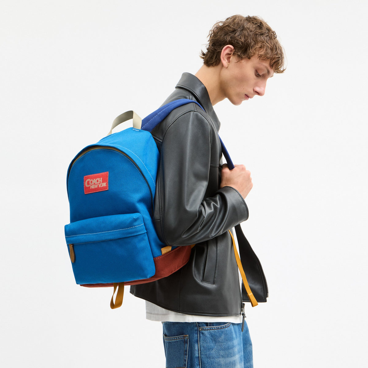 Coach Tyler Backpack - Silver/Blue Multi