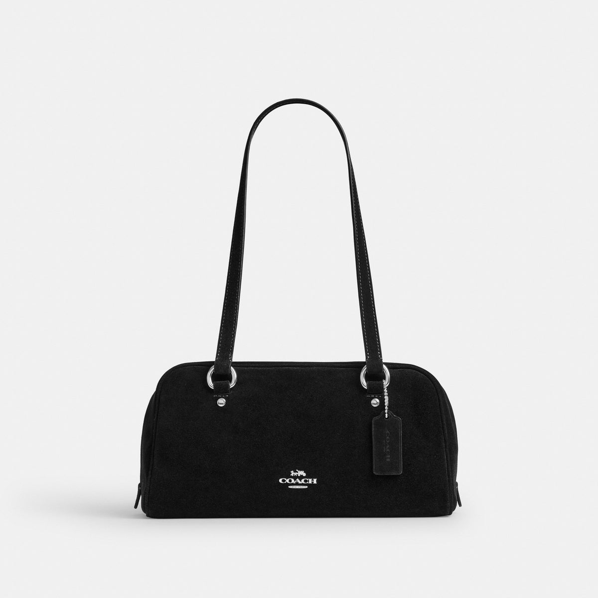 Coach Sydney Shoulder Bag - Silver/BLACK (Women's)
