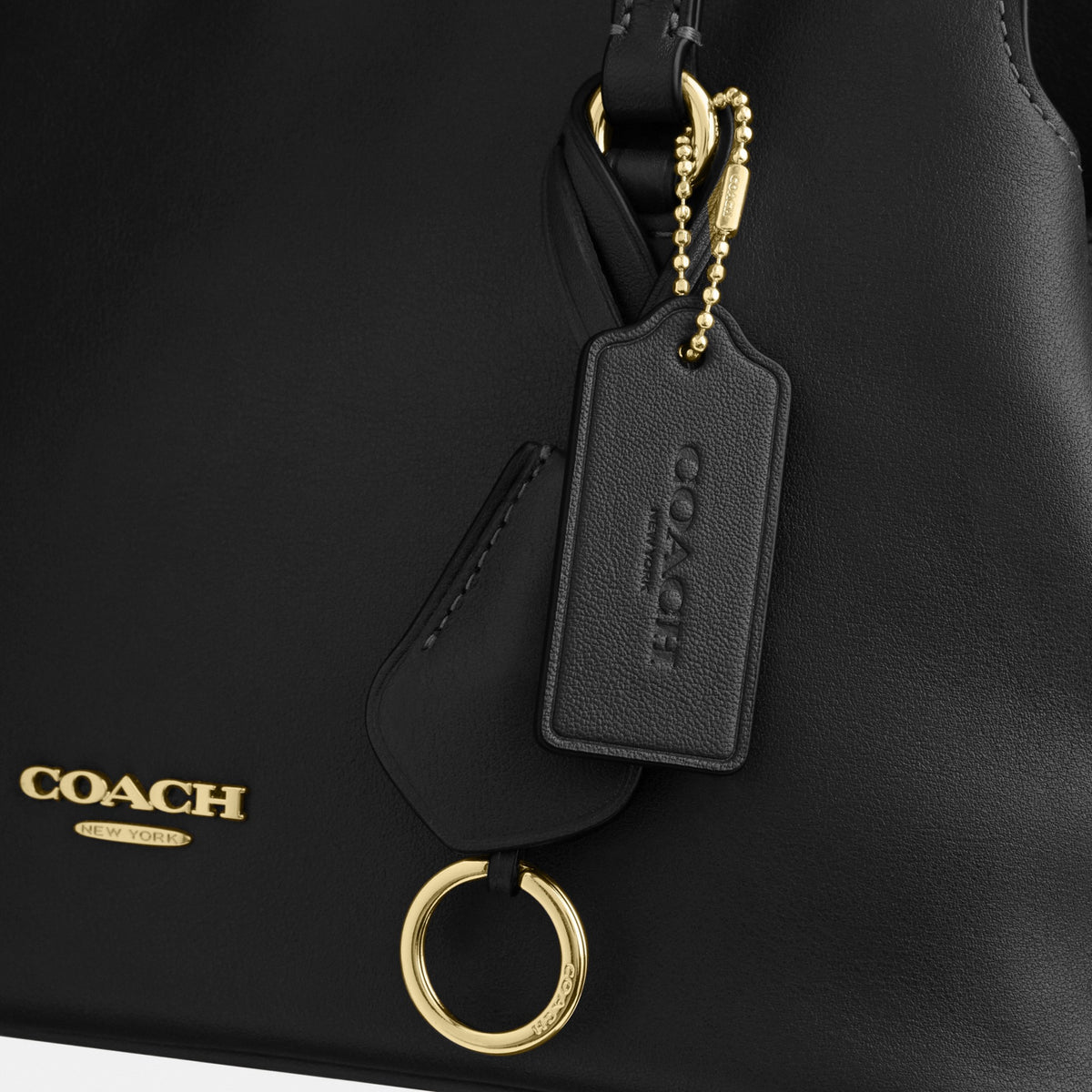 Coach Elise Shoulder Bag - Gold/Black (Women's)