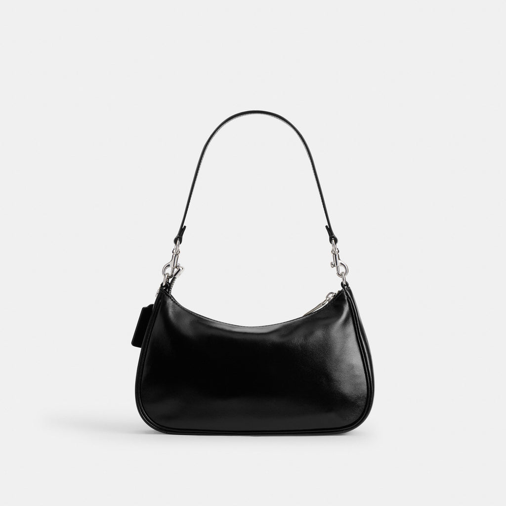 Coach Soft Teri Shoulder Bag - Silver/BLACK (Women's)