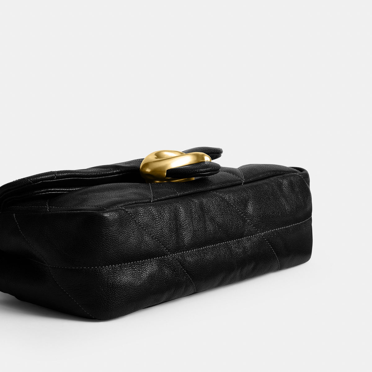 Coach Tabby Shoulder Bag 20 With Quilting - Brass/Black (4)