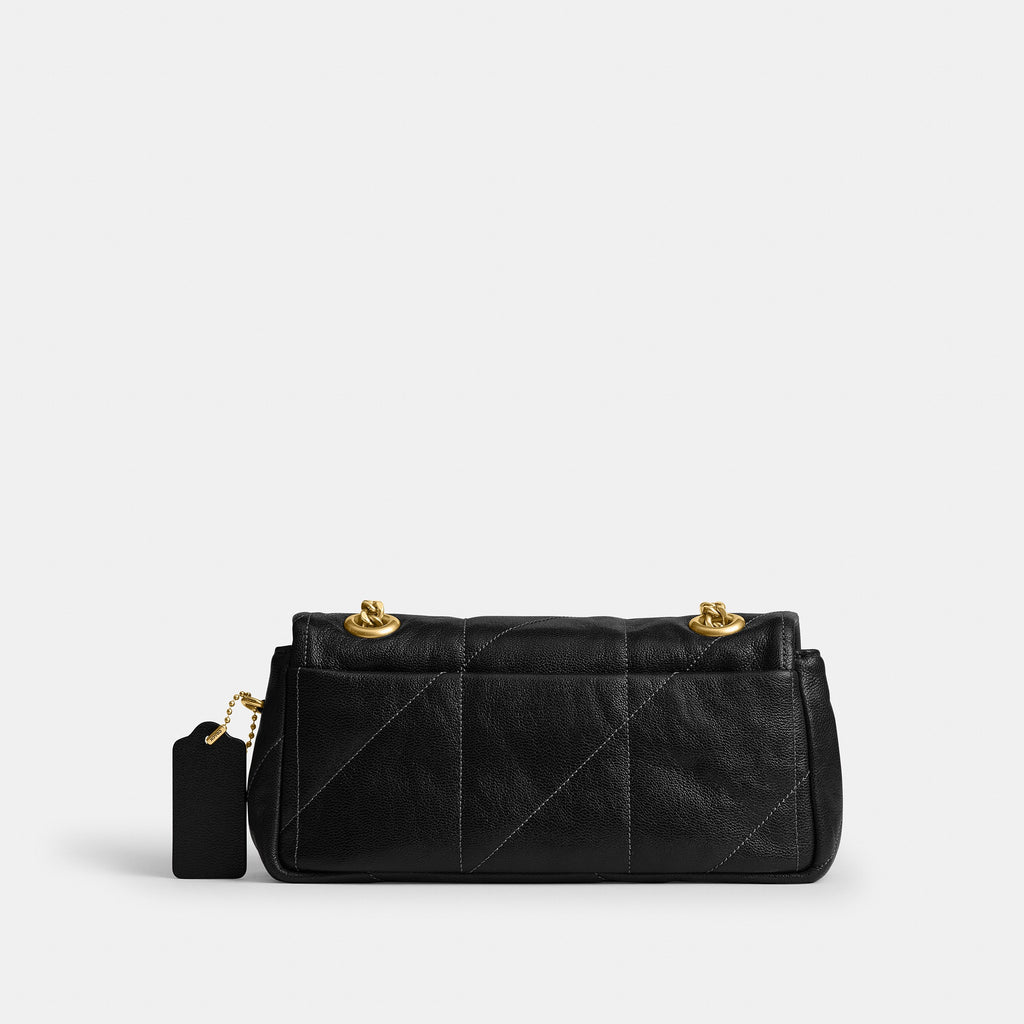 Coach Tabby Shoulder Bag 20 With Quilting - Brass/Black (5)