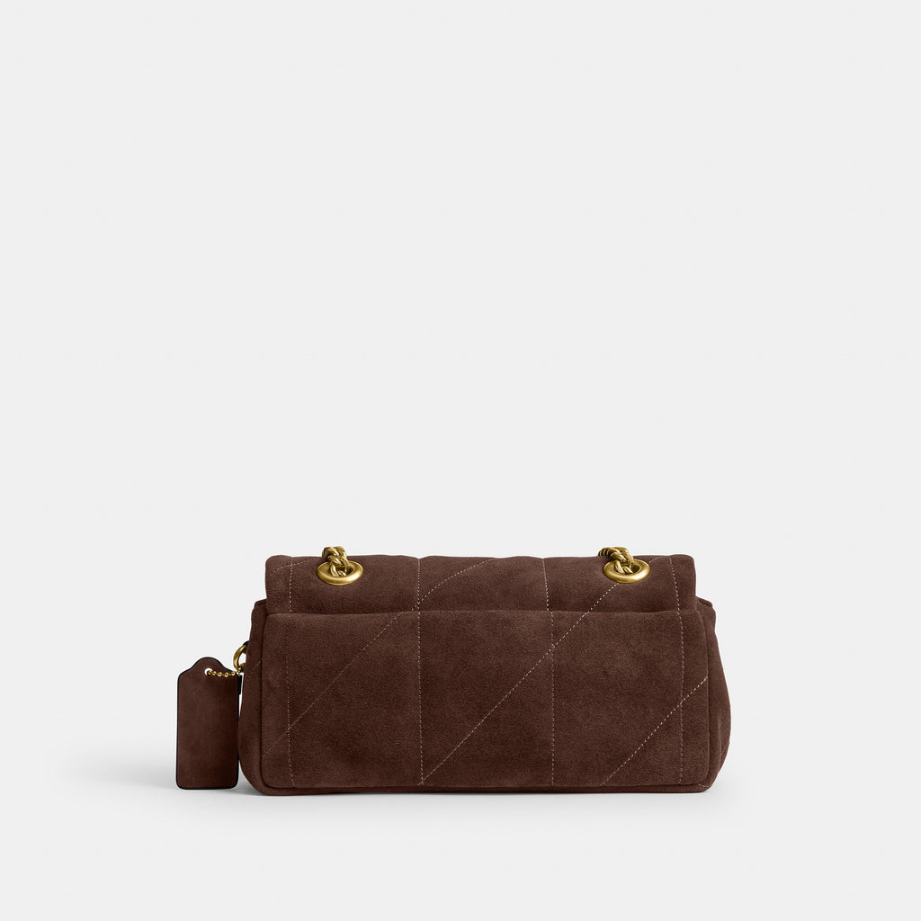 Coach Tabby Shoulder Bag 20 With Quilting - Brass/Dark Chocolate (5)