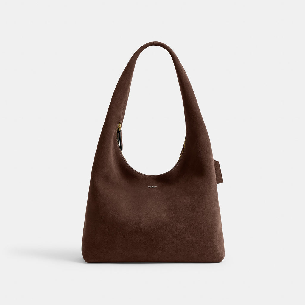 Coach Pillow Brooklyn Shoulder Bag 34 - Brass/Dark Chocolate