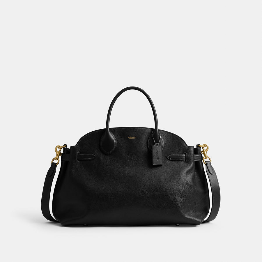 Coach Soft Empire Carryall Bag 40 - Brass/Black (Women's)
