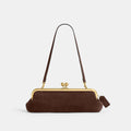 Coach Kisslock Frame Bag 30 - Brass/Dark Chocolate