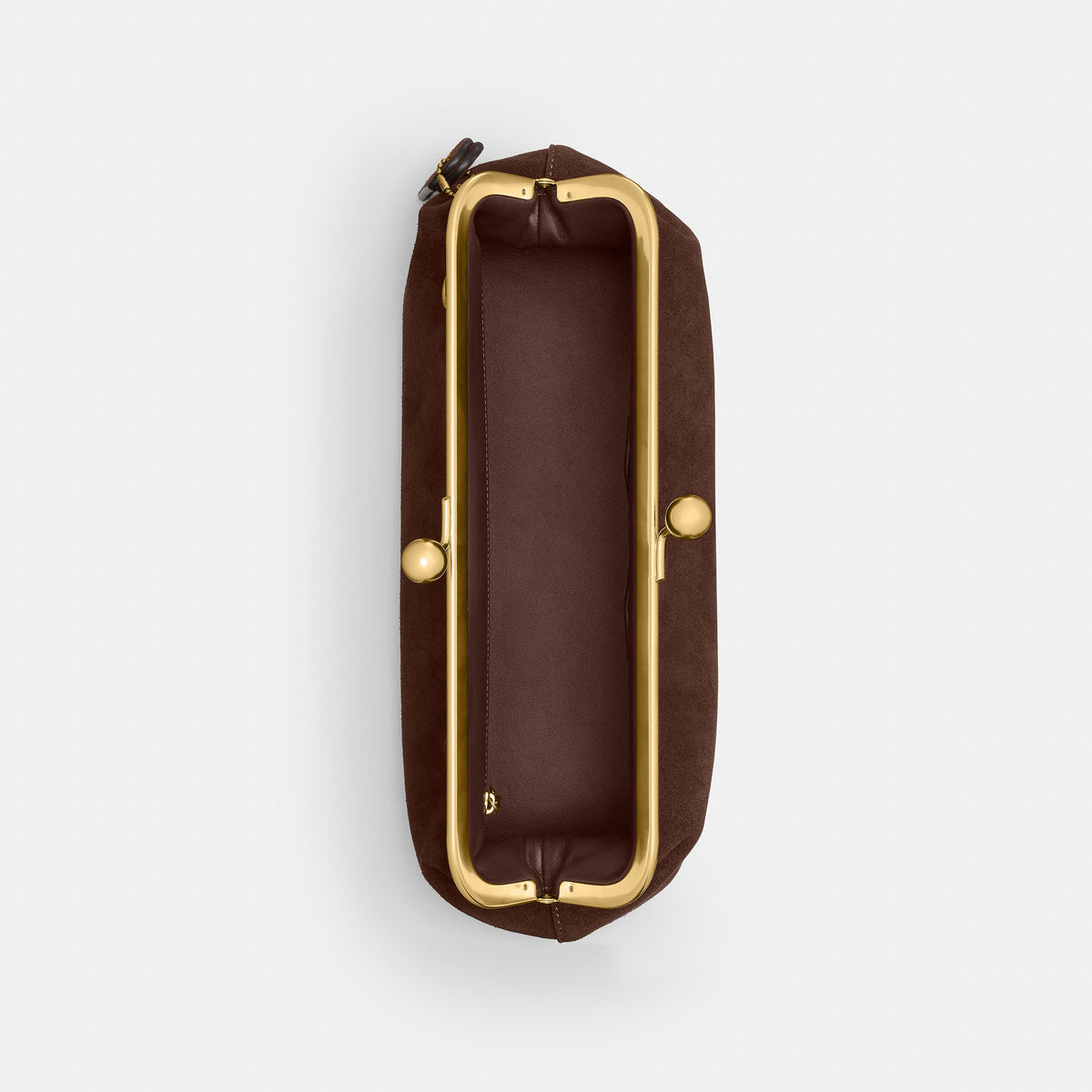 Coach Kisslock Frame Bag 30 - Brass/Dark Chocolate (3)