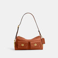 Coach Turnlock Haversack Bag 27 - Brass/Amber Brown (Women's)