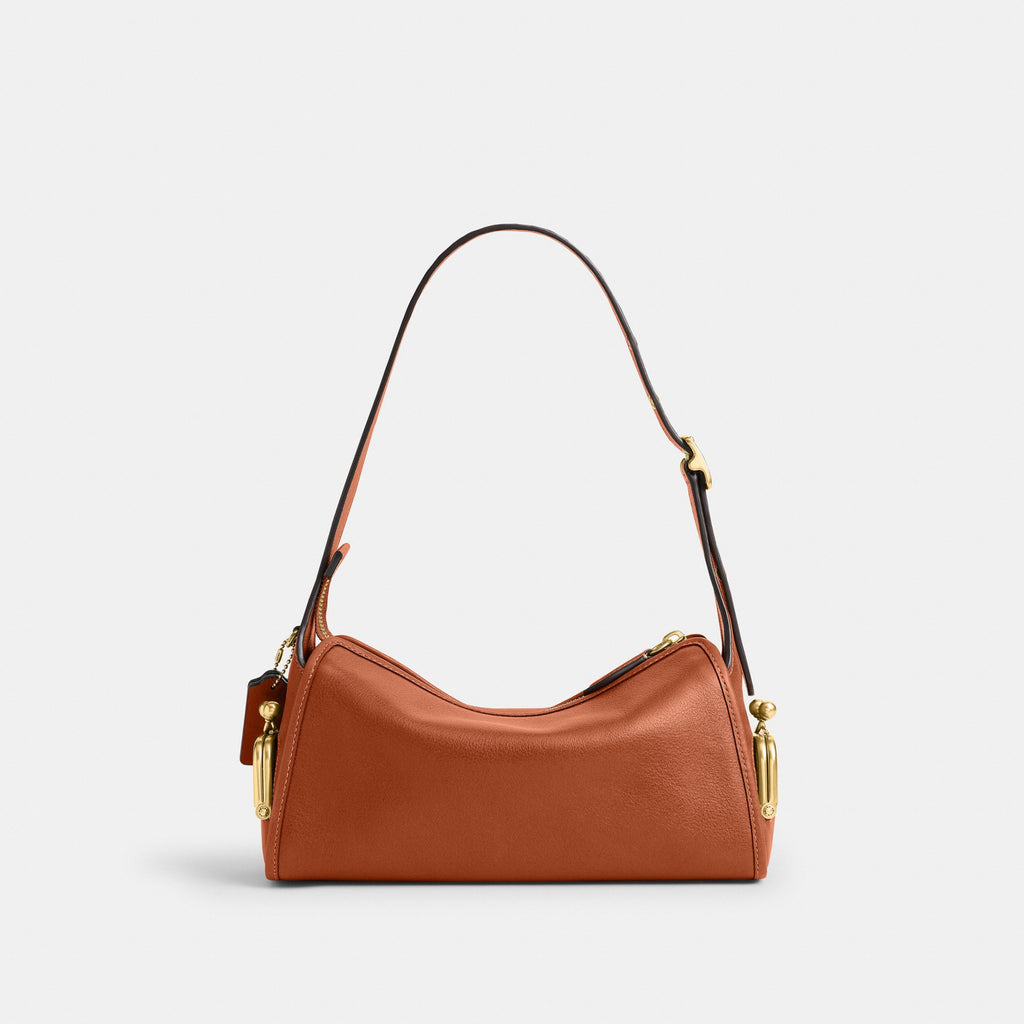 Coach Turnlock Haversack Bag 27 - Brass/Amber Brown (Women's)