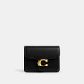 Coach Tabby Card Case - Brass/Black (Women's)