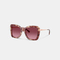 Coach C Hardware Oversized Butterfly Sunglasses - Purple Tortoise