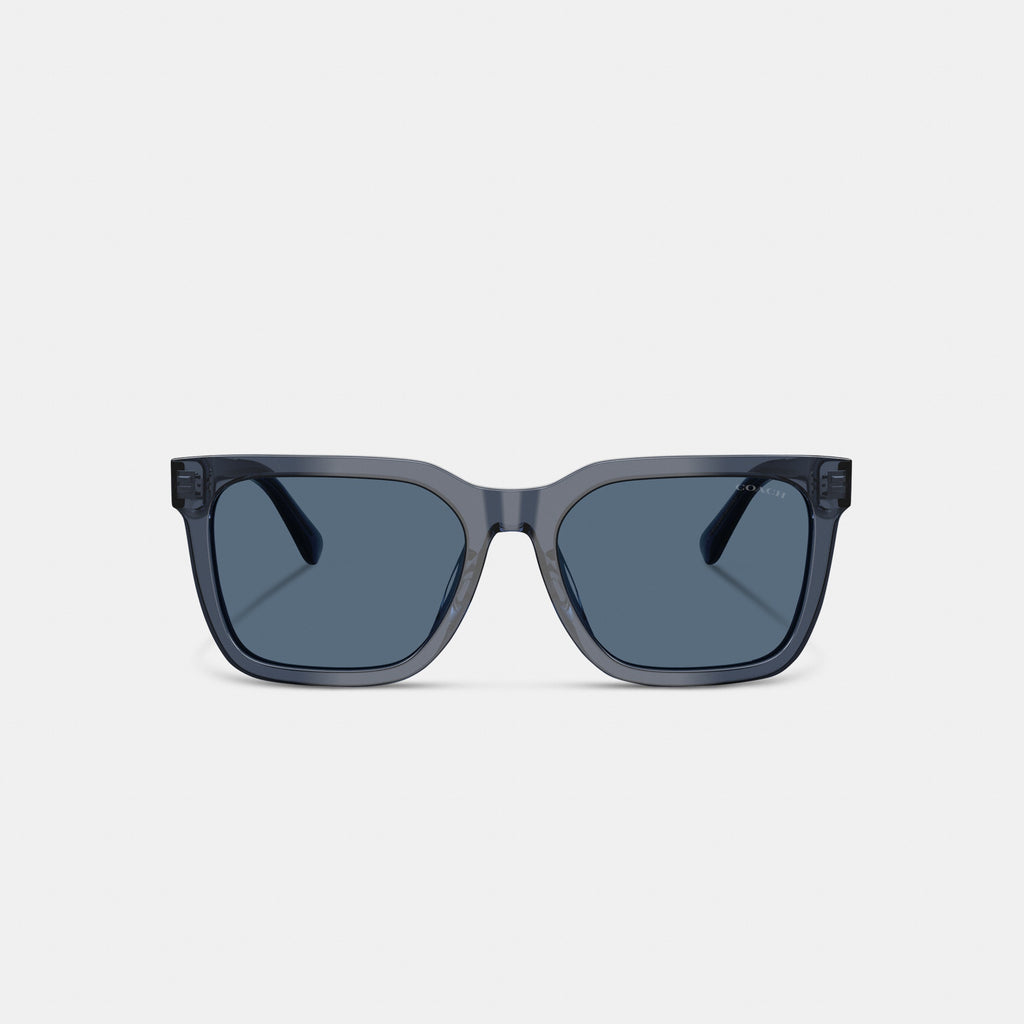Coach Square Sunglasses - Transparent Blue (2)