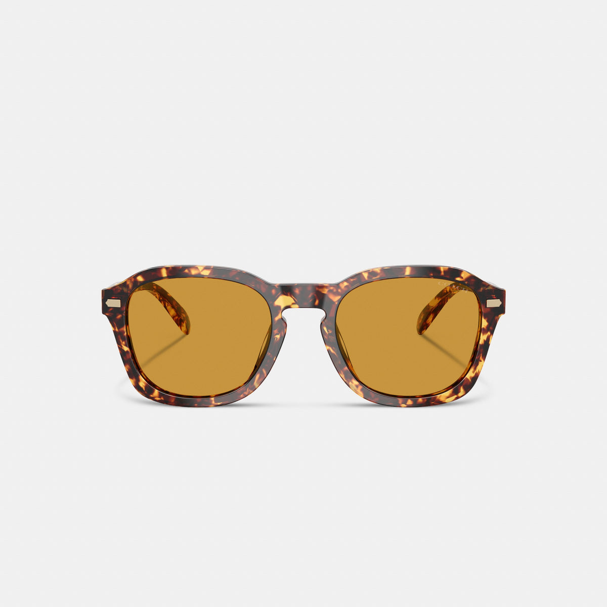 Coach C Hardware Round Sunglasses - Mustard Tortise (2)