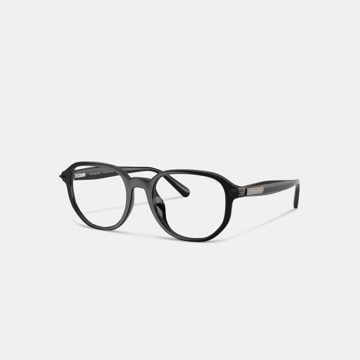 Coach Clip-On Round Sunglasses - Black