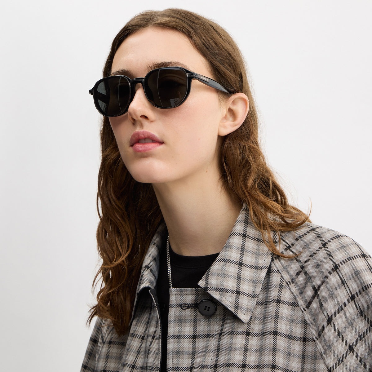 Coach Clip-On Round Sunglasses - Black (4)