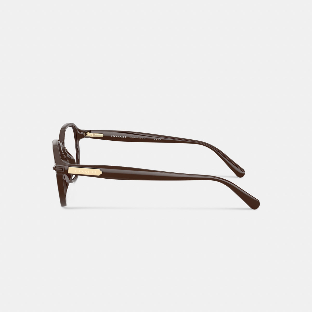 Coach Clip-On Round Sunglasses - Brown (3)