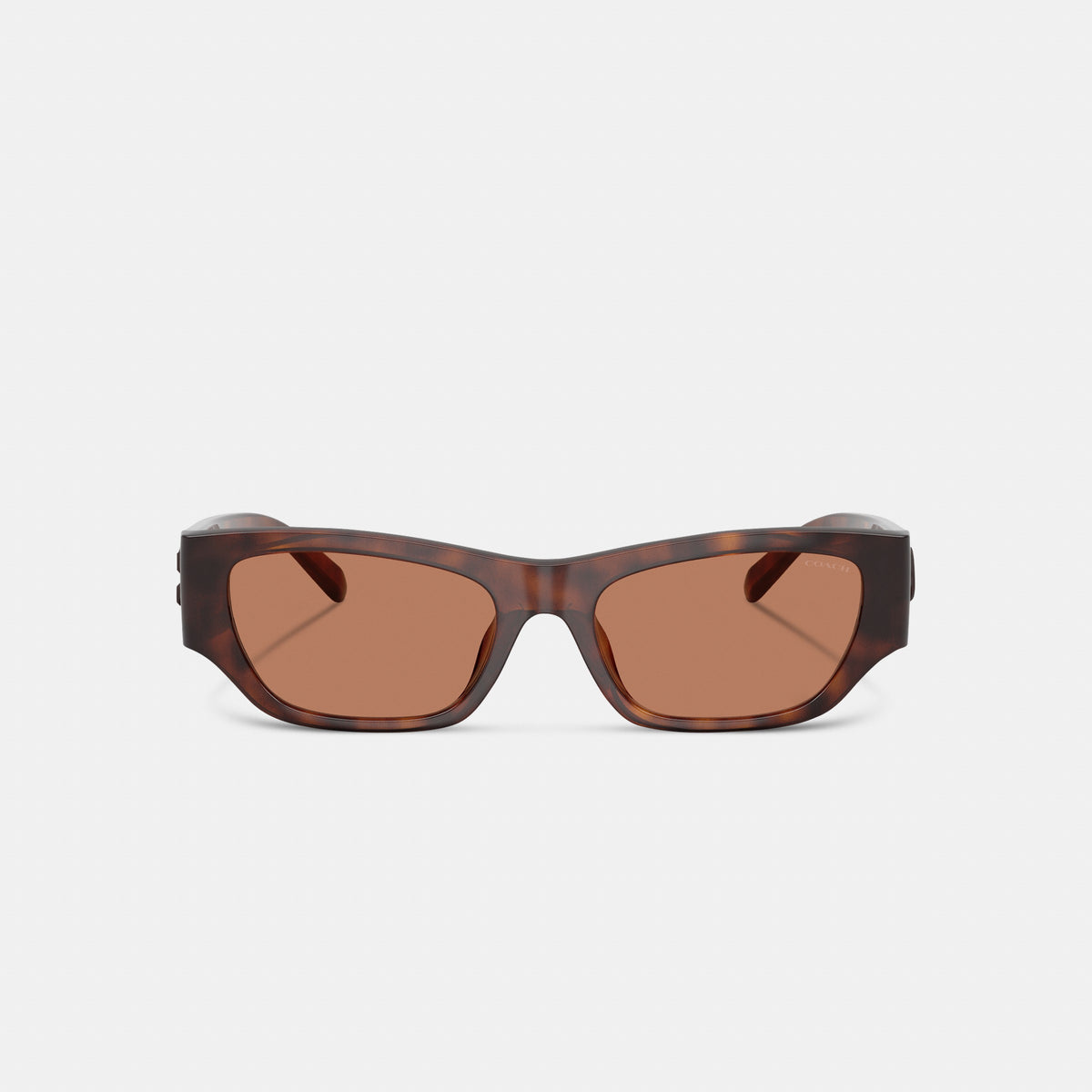 Coach Beveled C Narrow Cat Eye Sunglasses - Dark Tortoise (2)