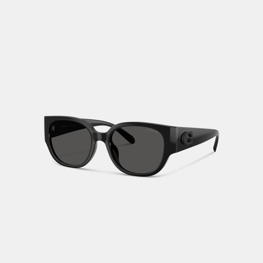 Coach Beveled C Square Sunglasses - Black (Women's)