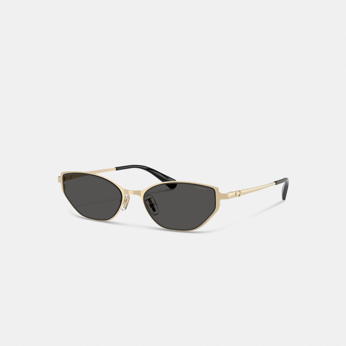 Coach C Hardware Cat Eye Sunglasses - Shiny Gold