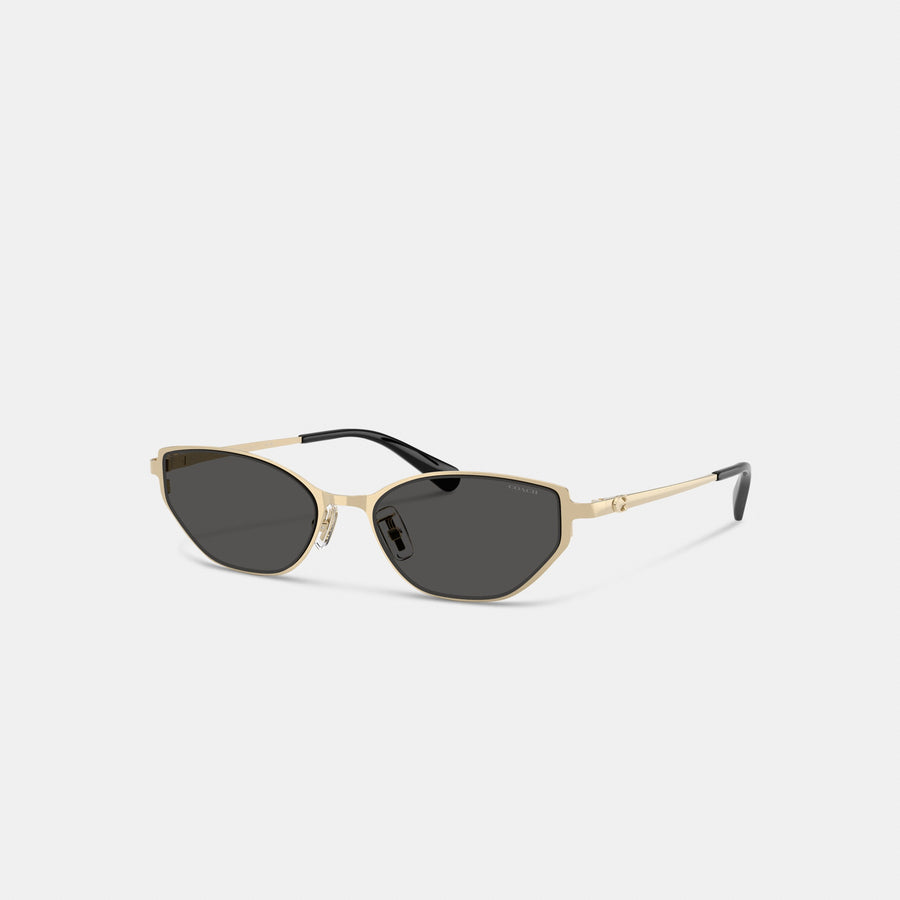 Coach C Hardware Cat Eye Sunglasses - Shiny Gold (Women's)
