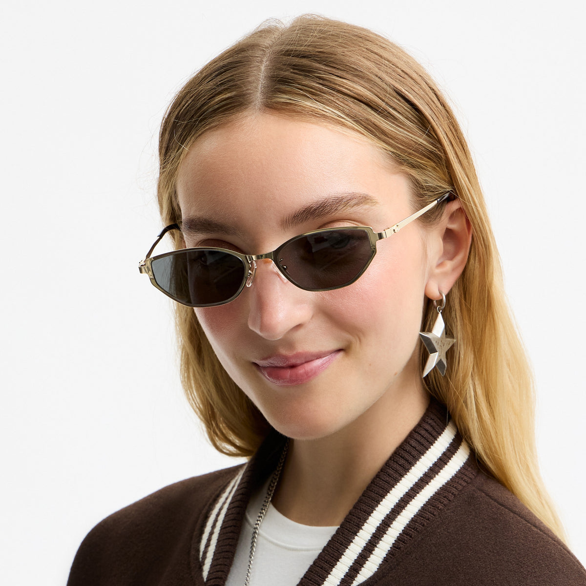 Coach C Hardware Cat Eye Sunglasses - Shiny Gold (4)
