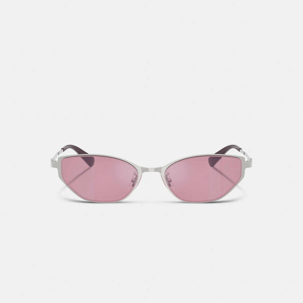 Coach C Hardware Cat Eye Sunglasses - Shiny Silver Pink (2)