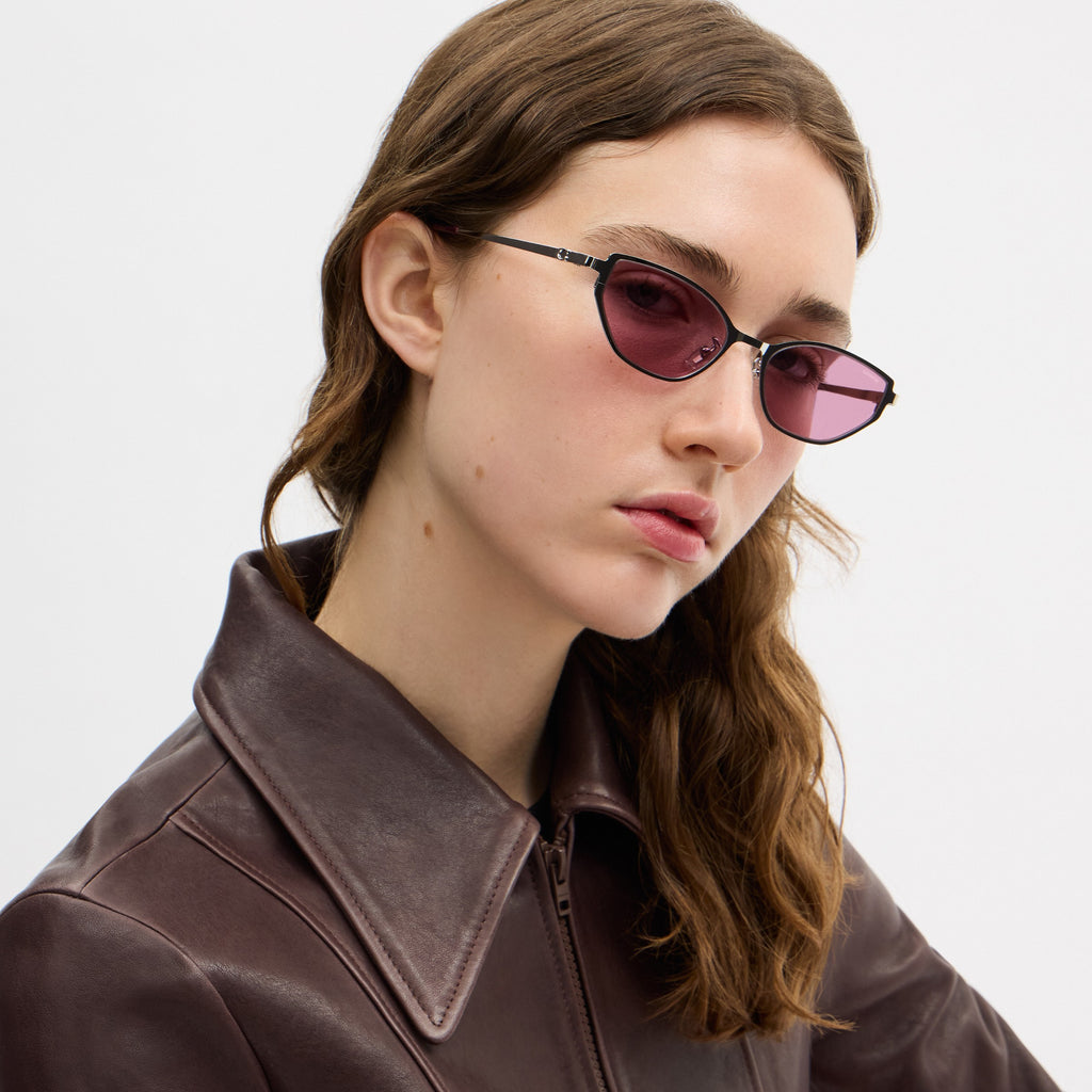 Coach C Hardware Cat Eye Sunglasses - Shiny Silver Pink (4)