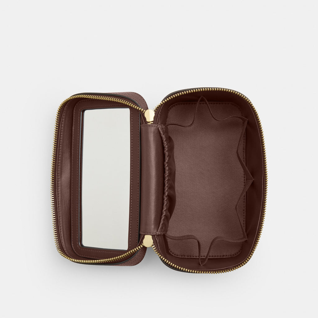 Coach Cosmetic Case - Gold/Maple (Women's)