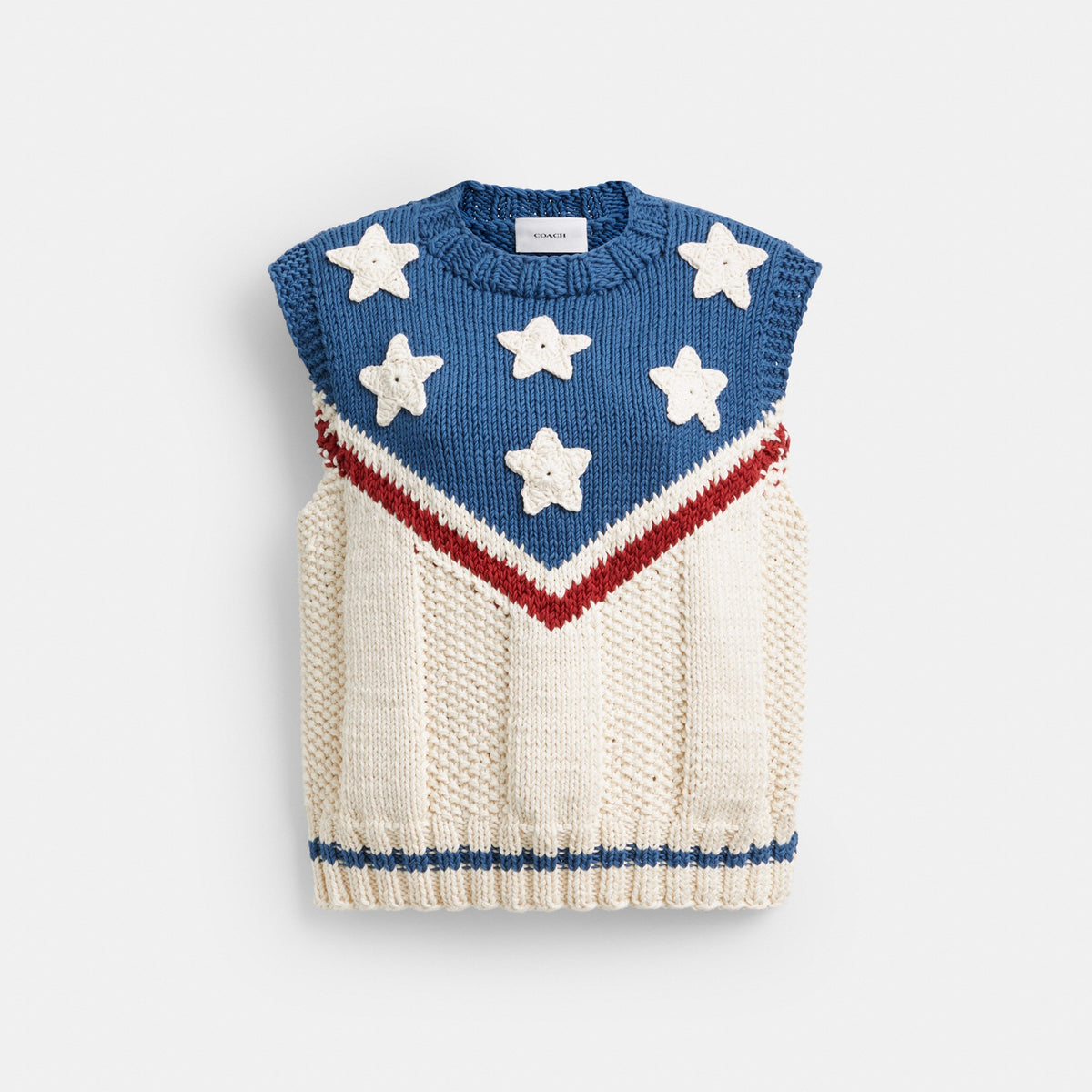 Coach American Star Sweater Vest - Multi (Women's)
