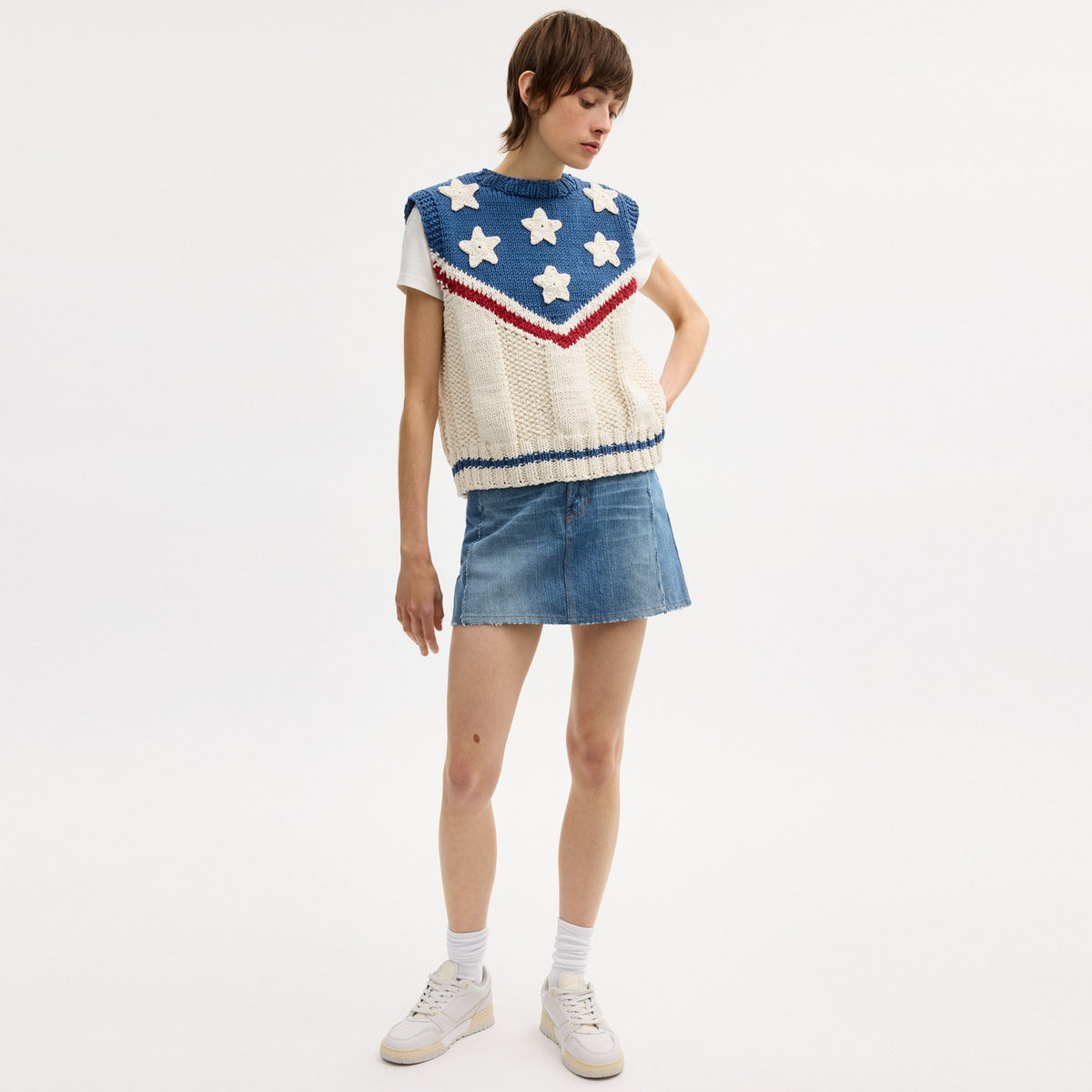 Coach American Star Sweater Vest - Multi (Women's)