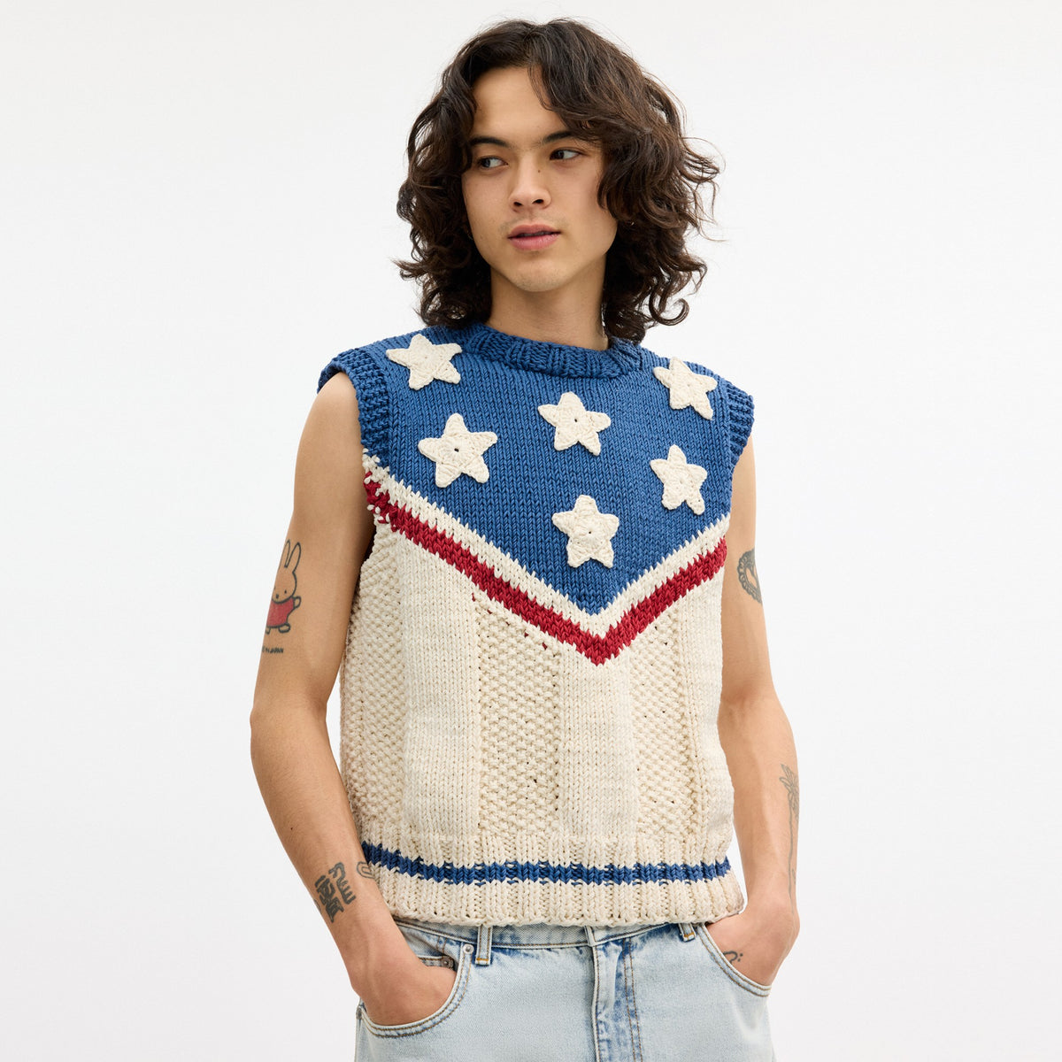 Coach American Star Sweater Vest - Multi (Women's)