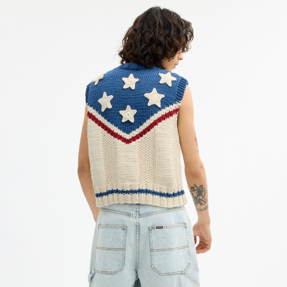 Coach American Star Sweater Vest - Multi (Women's)