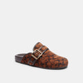 Coach Archival Buckle Clog In Signature Chenille - Truffle (Women's)