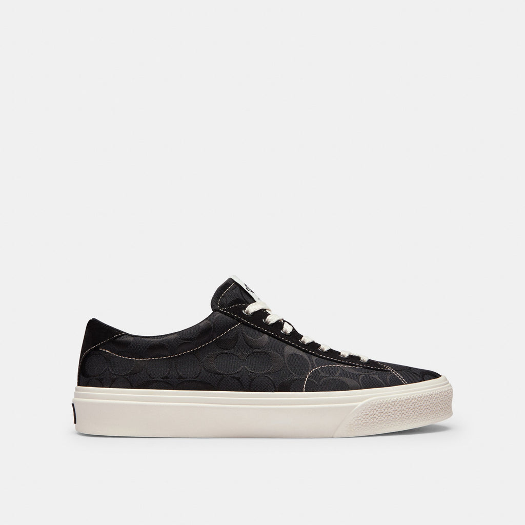 Coach Skate Sneaker In Signature Jacquard - Black/Chalk (Men's)